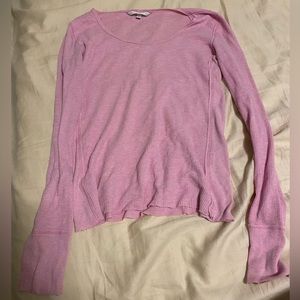 Pink long sleeve shirt